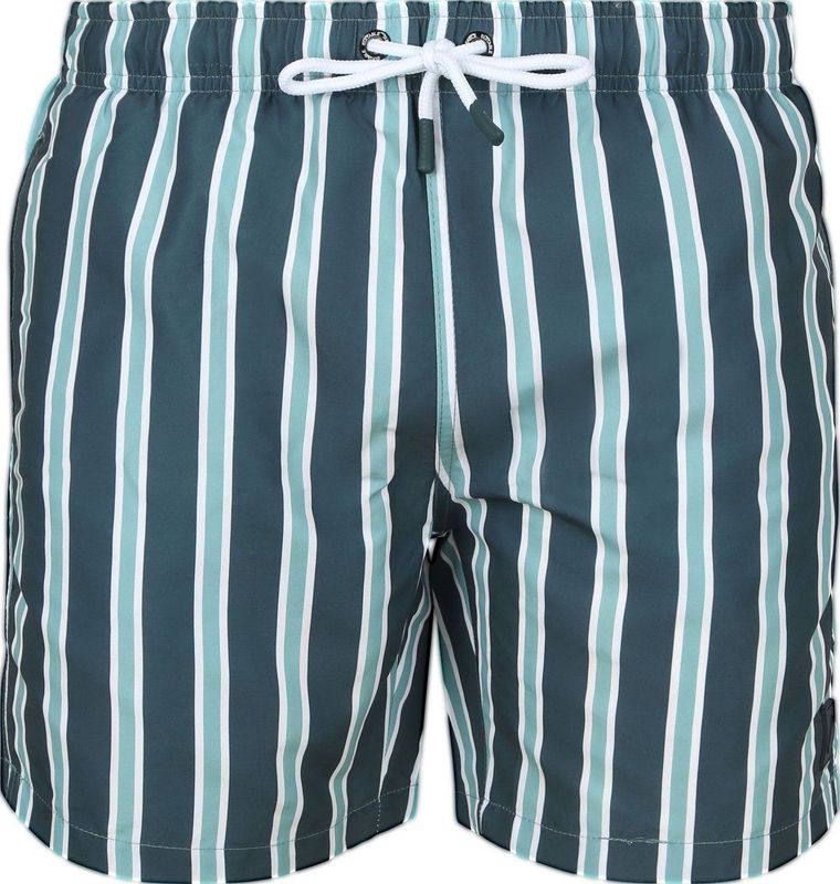 Suitable - Stripe - Zwembroek - Groen - Sneldrogend - 100% Polyester