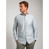 Suitable - Herringbone Overhemd - Donkergroen - Modern-Fit - Heren