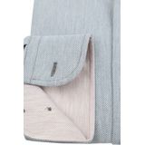 Suitable - Herringbone Overhemd - Donkergroen - Modern-Fit - Heren