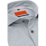 Suitable - Herringbone Overhemd - Donkergroen - Modern-Fit - Heren