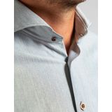 Suitable - Herringbone Overhemd - Donkergroen - Modern-Fit - Heren