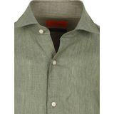 Suitable Overhemd Linnen Groen