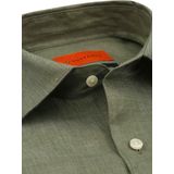 Suitable Overhemd Linnen Groen