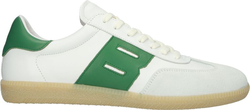 LIME WREN - DG361 - Sneaker - Wit Groen - Leer - Gumrubberen Zool