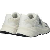 Blackstone - DL275 - Lage Sneaker - White Silver - Suede en Mesh