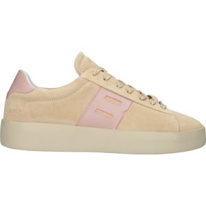 Blackstone - Sneaker - Beige - Suède - Vetersluiting - Laag Model