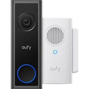eufy - C30 - Draadloze Video Deurbel - Zwart - 2K FHD - Bundel met Deurbelgong