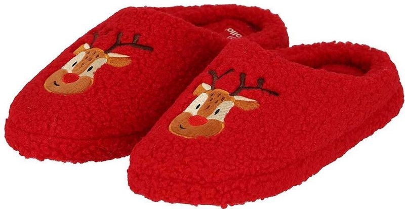 Morethansocks - Kerst Pantoffels - Wit - Dames