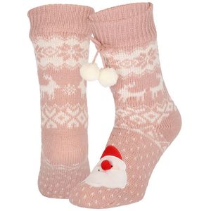 Huissokken - Rood - Blauw - Grijs - Roze - Groen - Bordeaux - 100% Polyester - Gevoerd met Fleece