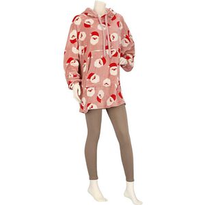 Huggle Hoodie - Kerst - Wit - Roze - Rood - Off White - 100% Polyester