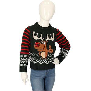 Apollo - Kersttrui - Rood/grijs - 100% Polyacryl