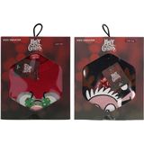 Kersttrui kinderen - Gebreid - Blauw/rood - Maat 92/98 - kersttrui kind - kersttrui jongens - kersttrui meisjes - kerst trui kinderen