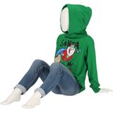 Apollo - Kids - Kerst - Hoodie - Merry - Crazymas - Blauw - Maat 140/146