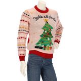 Bellatio Decorations - Foute Luipaarden Kerstsweater - Zwart - Kinderen