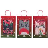 Bellatio Decorations - Foute Luipaarden Kerstsweater - Zwart - Kinderen