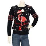 Sweater By Apollo - Gebreide Kersttrui - Zwart - Dames