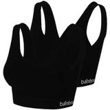 Apollo - Dames Top - Zwart - Skin - Wit - Bamboe 2-Pak