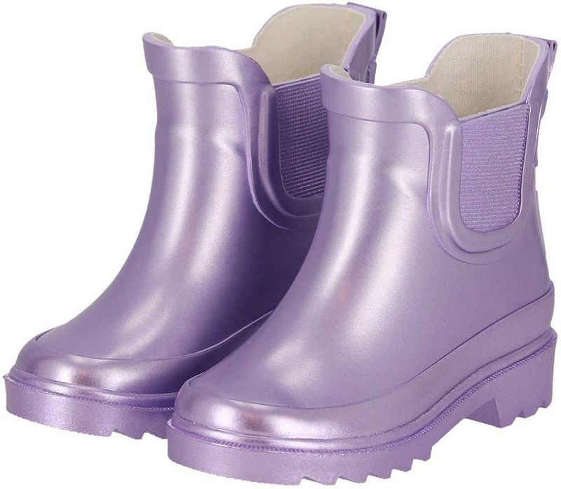 XQ - Regenlaarzen - Paars - 100% Rubber - Unisex - Kids