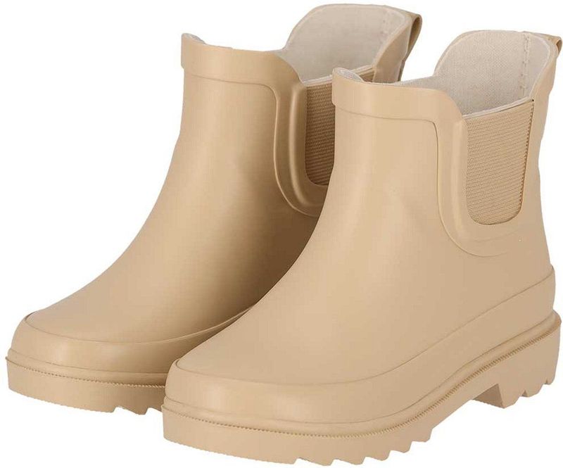 XQ - Chelsea Regenlaarzen - Beige - 100% Rubber - Unisex
