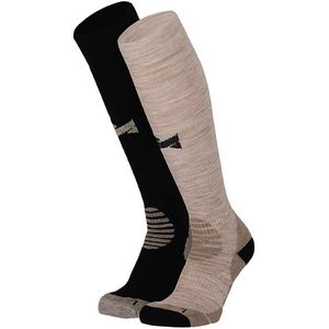 Xtreme - Outdoor Compressie Sokken - Unisex - Multi Grijs - Multi Beige - Multi Groen - 2-Paar