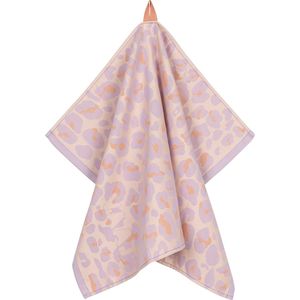 VAAT Amsterdam - Giftset I Love Leopard - Lila Peach - Keukenset - Theedoek en Handdoek