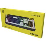 HATOR Icefall toetsenbord Gamen USB QWERTY Amerikaans Engels Zwart