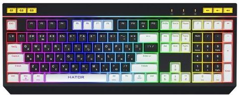 HATOR Icefall toetsenbord Gamen USB QWERTY Amerikaans Engels Zwart