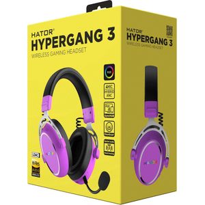 Hator - Hypergang 3 - Draadloze Gaming Headset - Paars
