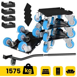 De innovatieve meubellift voor zware meubels van FAIRMO – 4 meubelrollers en 1 lastkrik (incl. anti-slip pads) – zachte transportwielen van TPE – meubeltransportroller set voor verhuizing (1 De innovatieve meubellift voor zware meubels van FAIRMO – 4 meubelrollers en 1 lastkrik (incl. anti-slip pads) – zachte transportwielen van TPE – meubeltransportroller set voor verhuizing (1