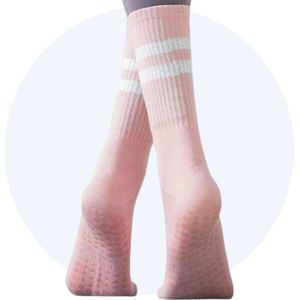Yoga Sokken - Roze - Antislip Sokken - 3 Paar