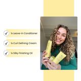 Eve Curls - Complete Curls Set - Voordeelverpakking - Krullen Crème - Haar Olie