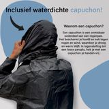 Maxxcovers - Regenpak - Zwart - Inclusief Luxe Draagtas