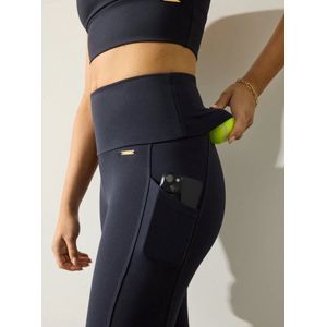 Deblon - Lyndy - Legging - Navy - Slim Fit, Ademend, Vochtregulerend, UV-Bescherming