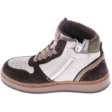 Pinocchio - P1803-254-28CO - High Top Sneaker - Donkerbruin - Met Ritssluiting