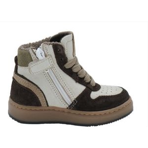 Pinocchio - P1803-254-28CO - High Top Sneaker - Donkerbruin - Met Ritssluiting