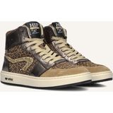 Hip - Leren Sneakers - Bruin/Panter