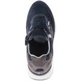 Hip - Sneakers - Donkerblauw - Suède - Platte Zool