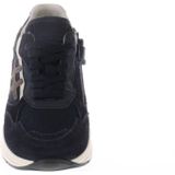 Hip - Sneakers - Donkerblauw - Suède - Platte Zool