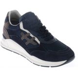 Hip - Sneakers - Donkerblauw - Suède - Platte Zool