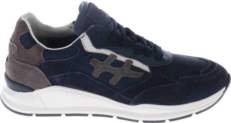 Hip - Sneakers - Donkerblauw - Suède - Platte Zool