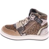Pinocchio - P1765-254-36CO - High Top Sneaker - Natural Combi - Bruin/Beige Leopard Print