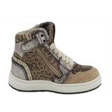 Pinocchio - P1765-254-36CO - High Top Sneaker - Natural Combi - Bruin/Beige Leopard Print