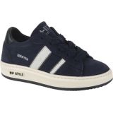 Hip - Sneakers - Donkerblauw - Suède - Platte Zool