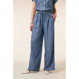 Miss Etam - SAMIRA - Wide Leg Broek - Medium Blue Denim