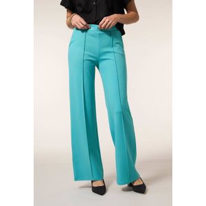 Miss Etam - Wide Leg Regular Waist Pantalon - Lichtblauw