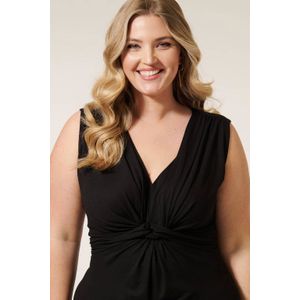 Miss Etam Plus - Evelien - Maxi Jurk - Zwart