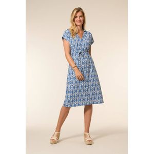 Miss Etam - Melissa - Wikkel-/Overslagjurk - Blauw