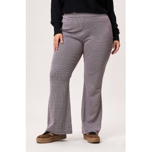 Miss Etam Plus - Mara Flared Pants - Rood - Hoge Taille