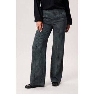 Miss Etam - MIA - Wide Leg Broek - Groen - Regular Waist