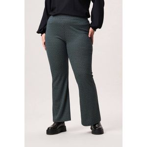 Miss Etam Plus - Flared Broek - Groen - Regular Waist